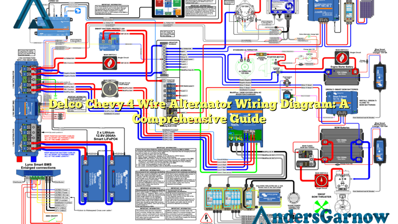 Delco Chevy 4 Wire Alternator Wiring Diagram: A Comprehensive Guide
