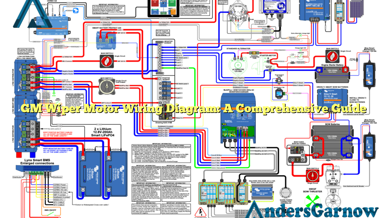 GM Wiper Motor Wiring Diagram: A Comprehensive Guide